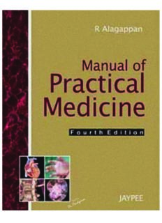 Manual of Practical Medicine By R. Alagappan